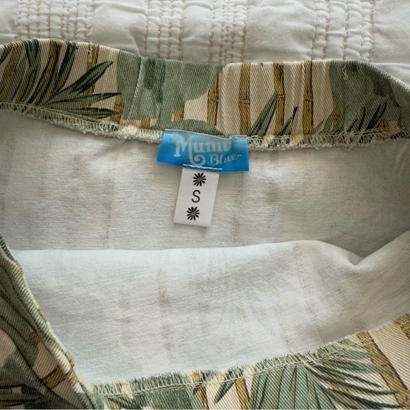 Show Me Your Mumu | Mumu Blue Kai Skirt in Bamboo Palm - Picture 8 of 10